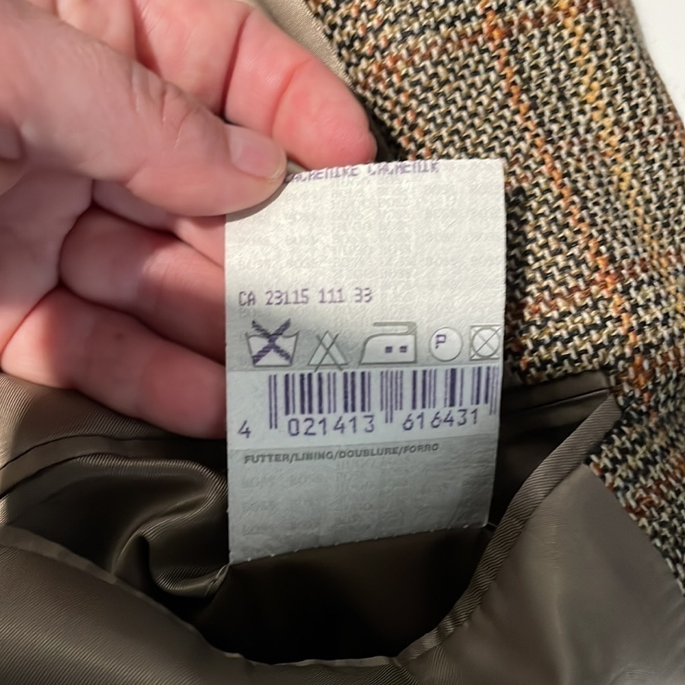 Mens Boss Hugo Boss Galilei Tweed Wool Cashmere Blend Academia Suit Coat… - Picture 8 of 10